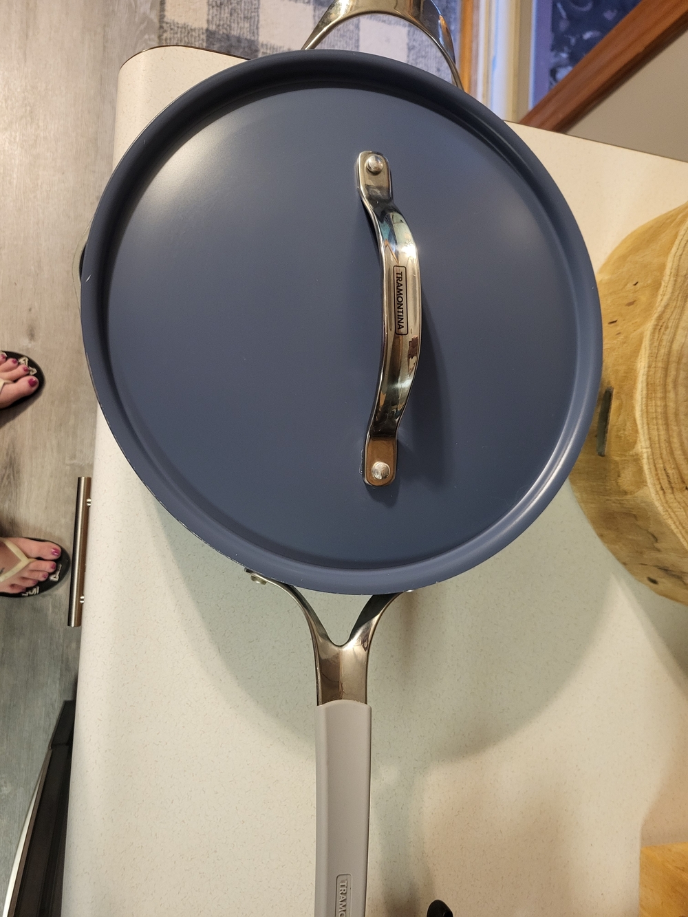 Tramontina Navy All-In-One Pan 5 Qt Nonstick Pan With Lid